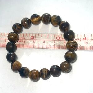 Tigereye 8mm Medium Size Beaded Bracelet
